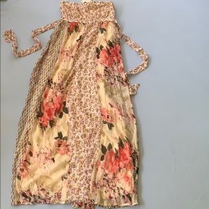 Floral long tube Dress